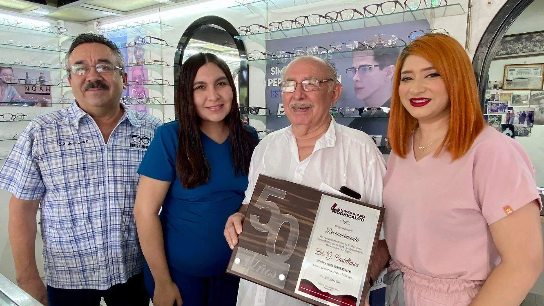 El optometrista Luis George Castellanos Conrado es pionero de la optometría en San Luis Río Colorado